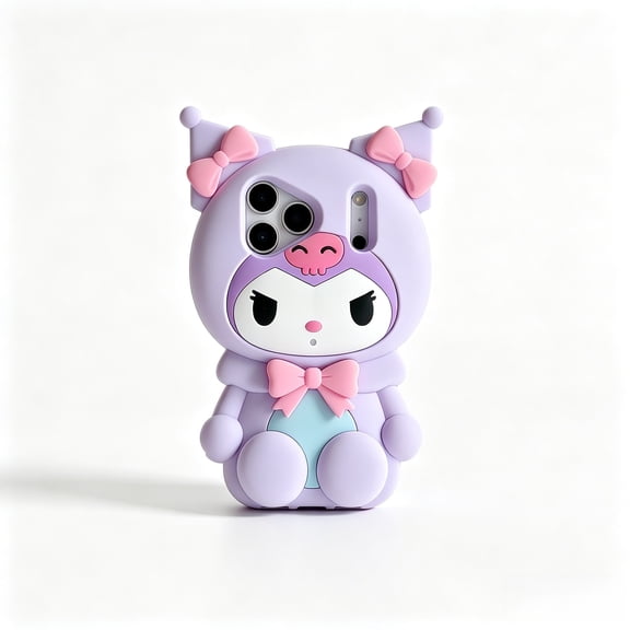3D Stereoscopic Bow Decor Silicone Phone Case Compatible with iPhone 17 Pro MAX, Full Wrap Shockproof Protective Cover for Girls