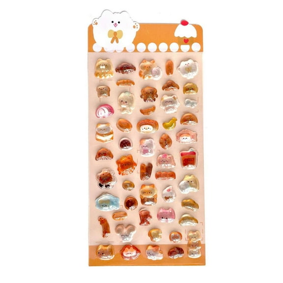 3D Stereoscopic Stickers, Kids Creative Cartoon Stickers, Relief Fun