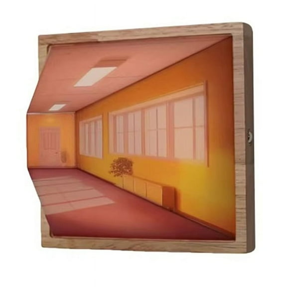 3D Stereoscopic Visual Wall Lamp Bedside Decorative Lamps Scene 3D Effect Color Changing DIY Wall Lamps B