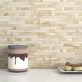 thumbnail image 1 of 3D Stone Brick Backsplash Tile for Kitchen Peel and Stick Self-Adhesive Wall Tile,Marble Linear Mosaic Tiles Stickers Bathroom Wall Panels Fireplace Vanity (Blue Green Gray,5sheets), 1 of 6