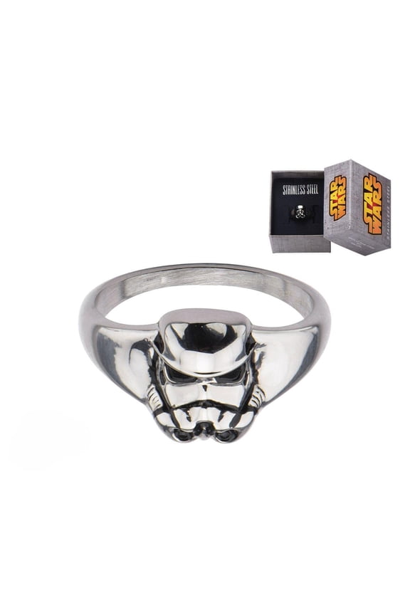 3D Stormtrooper Stainless Steel Women's Ring