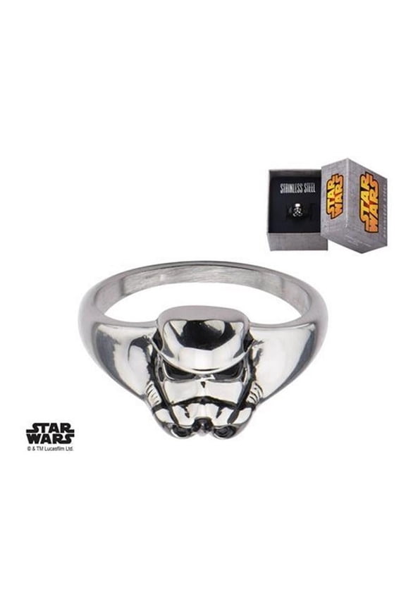 3D Stormtrooper Stainless Steel Women's Ring