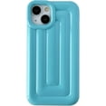 thumbnail image 1 of 3D Stripe Pattern Soft Compatible with iPhone Case (Blue,iPhone 14 Plus), 1 of 8