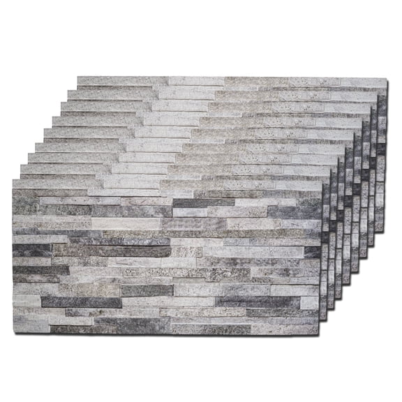 3D Styrofoam Wall Panels Set of 9, Carved Stone Effect, 48 SqFt coverage, frostone