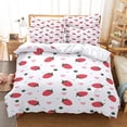 thumbnail image 1 of 3D Summer Tropical Fruit Duvet Cover with Pillowcase King Full Size Double Bed Quilt Case Linens Si, 1 of 5