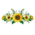 3D Sunflower Wall Stickers Flowers DIY Art Removable Peel Stick Wall