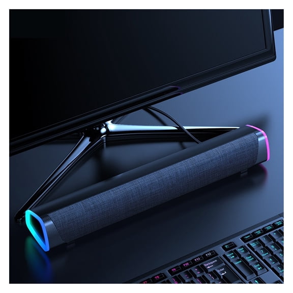 3D Surround Soundbar Bluetooth 5.0 Speaker Wired Computer Speakers Stereo Subwoofer Sound Bar For Laptop PC Theater TV 3.5mm ,Quality Sound