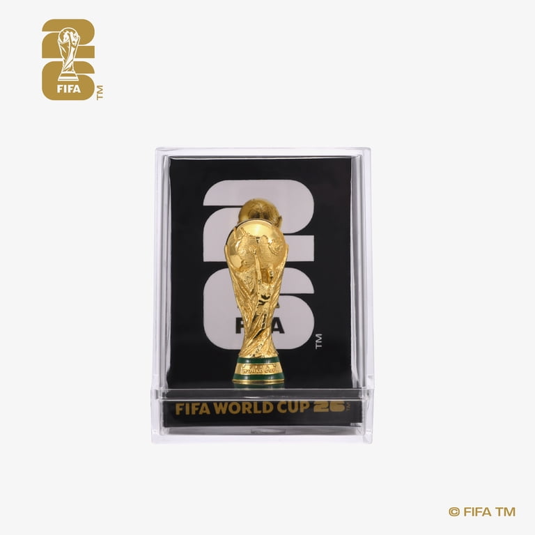 FIFA World Cup 2026 Soccer 3D Trophy Replica in Display Case