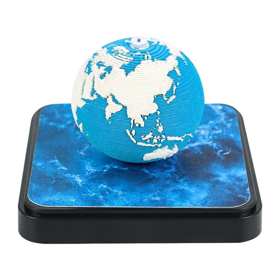 3D Tear Away 2026 Desk Calendar Earth Globe with Paper Notes, Office Decor Notepad 3.4in