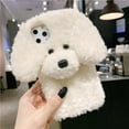 3D Teddy Dog Fluffy Phone Case For iPhone 15 14 13 Pro Max 12 Mini 11 X