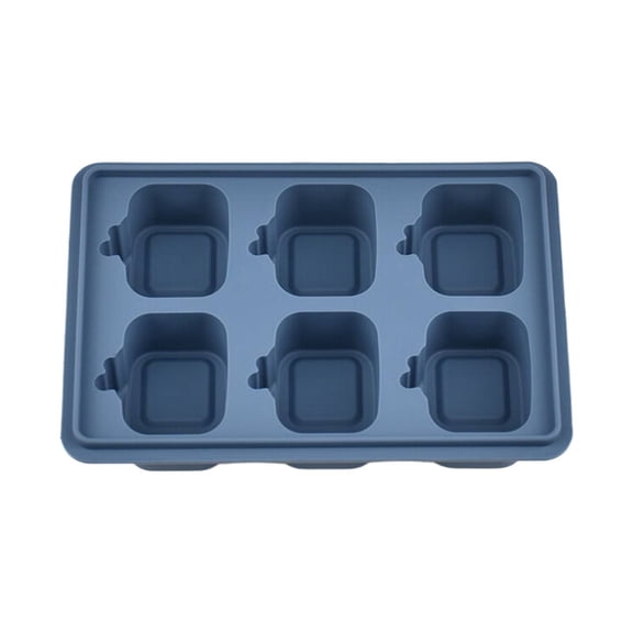 3D Television Shaped Ice Trays Easy Release For Brandy Coffee Juice Summer Parties, Fun Bar Gadget (Blue)