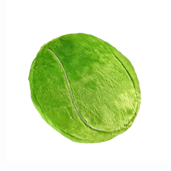 3D Tennis Ball Shaped Plush Throw Pillow, Soft Fluffy Round Sports Stuffed Cushion, Decorative Sports Themed Pillow for Sofa, Bedroom, Gift,13.77 in.