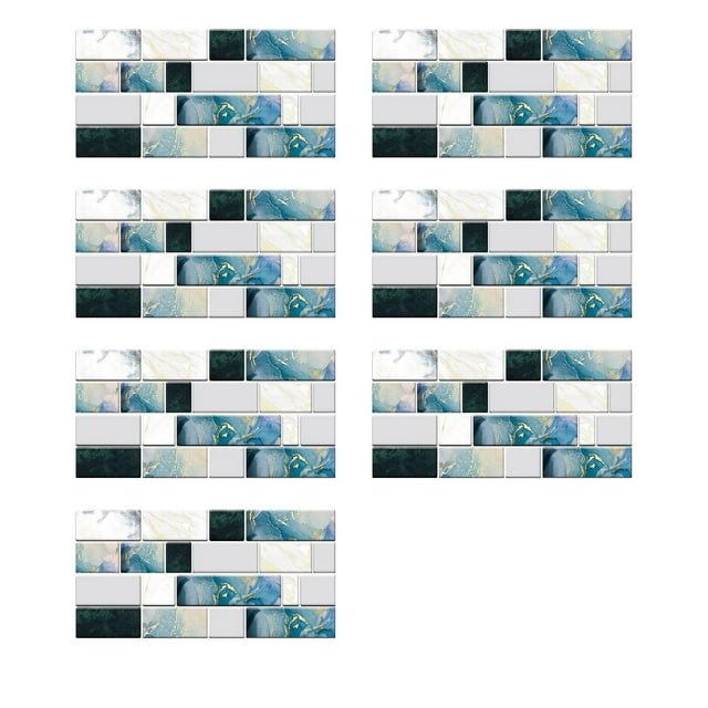3D Texture & Stainproof Home Décor Tile Stickers For Bathroom & Kitchen