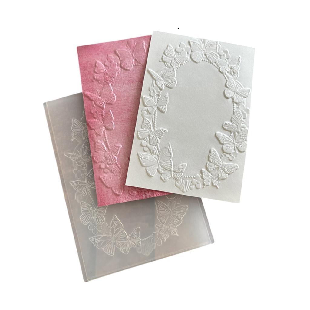3D Textured Embossing Folder Butterfly Flower Tree Templates for Card ...