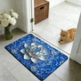 thumbnail image 1 of 3D Textured Entrance Door Mat With Super Absorbent And Quick-Dry Features, Non-Slip Backing For Safety, Durable Polyester Construction For Indoor And Outdoor Use At Home, 1 of 6