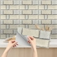 3D Textured Light Colored Tile Wall Stickers 100 Day of School Stickers