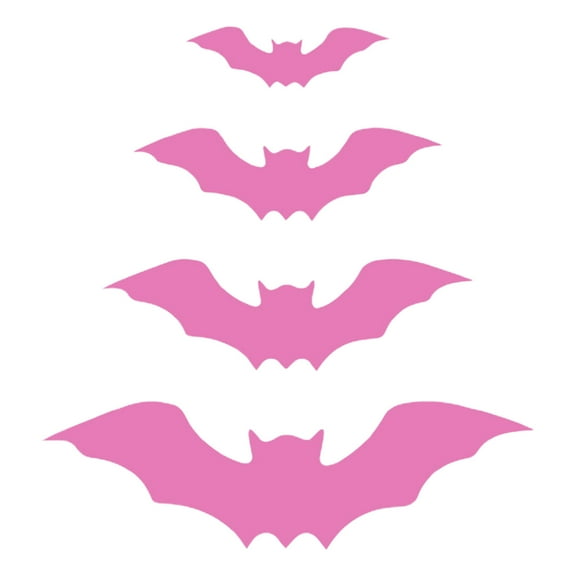 3D Three Dimensional Bat Wall Sticker, Self Adhesive Flying Bat Decals for Bedroom Living Room, Spooky Home Decor for Game Room and Man Cave, Removable Vinyl