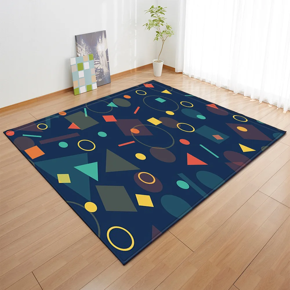3D Three-Dimensional Pattern Carpet Living Room Home Bedroom Bedside r ...