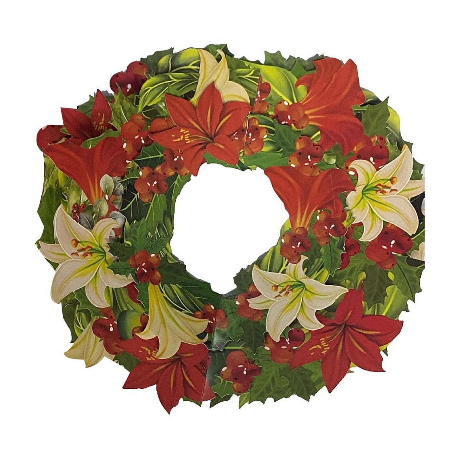 3D Three Flower Bouquet Day Paper Carving Crafts Up Garland Holiday