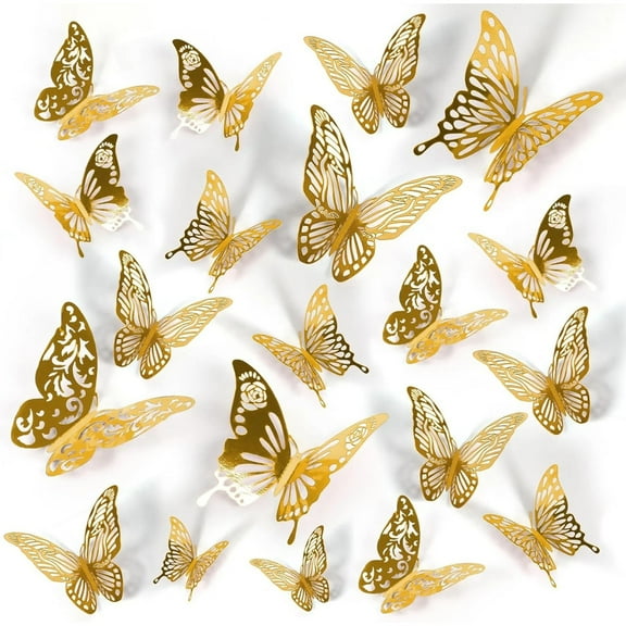 3D Three-dimensional Hollow Butterfly Wall Sticking To The Wall Decoration