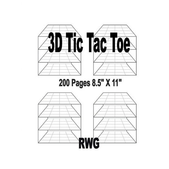 3D Tic Tac Toe: 50 Pages 8.5" X 11", (Paperback)