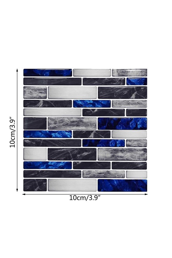 3D Tile Stickers, 10 Pieces Per Pack, Perfect for Kitchen And Bathroom Wall Decoration, As Well As Sealing Tile Joints In Kitchen And Living Room