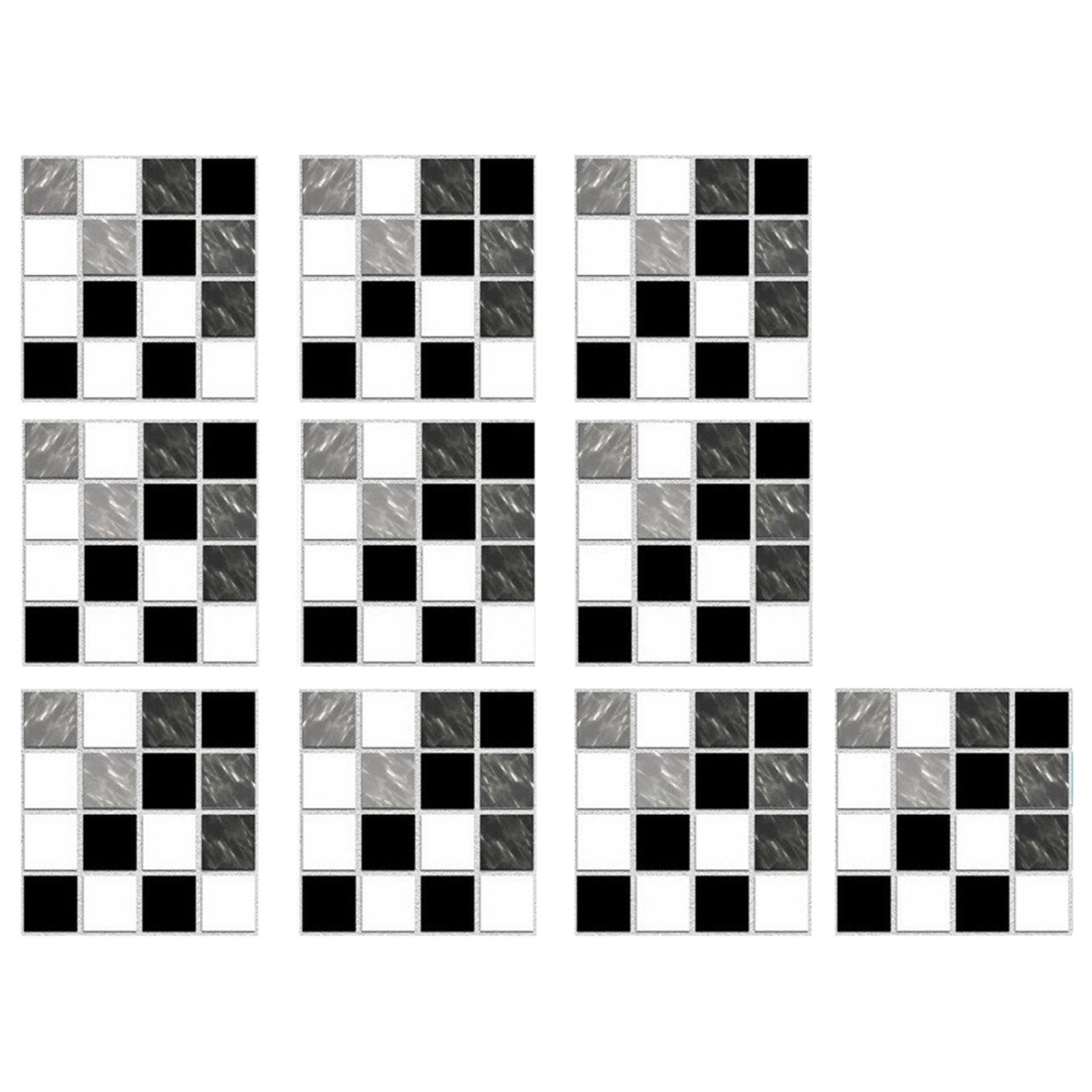 3D Tile Stickers Decoration DIY Floor Plane Wall Stickers Bright Film