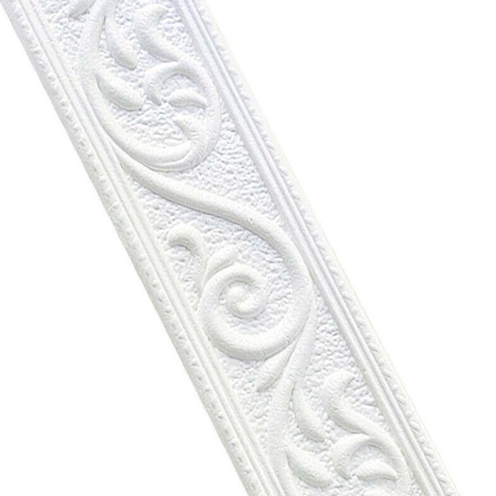 3D Tile Waterproof Skirting Sticker,DIY Border Trim for Kitchen,Bathroom,Wall Floor Decoration,Self-Adhesive Baseboard Molding for Home,Office,Living Room
