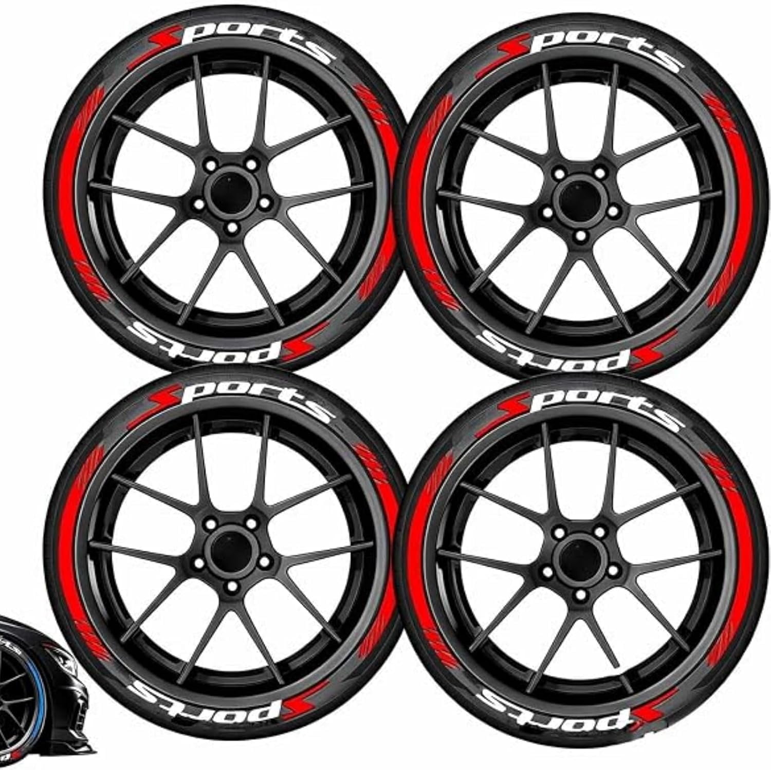 3D Tire Lettering Stickers, Waterproof Raised Wheel‑Sidewall Decals ...