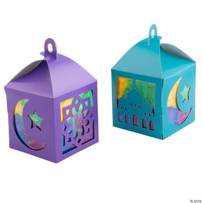 3D Tissue Paper Fanous Ramadan Lantern Craft Kit - Makes 12