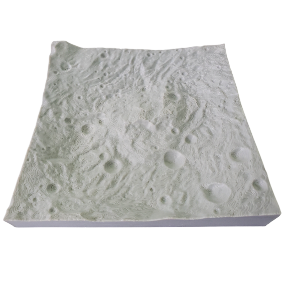 3D Topography Model of Rheasilvia Crater on Asteroid Vesta | NASA Dawn Mission Data