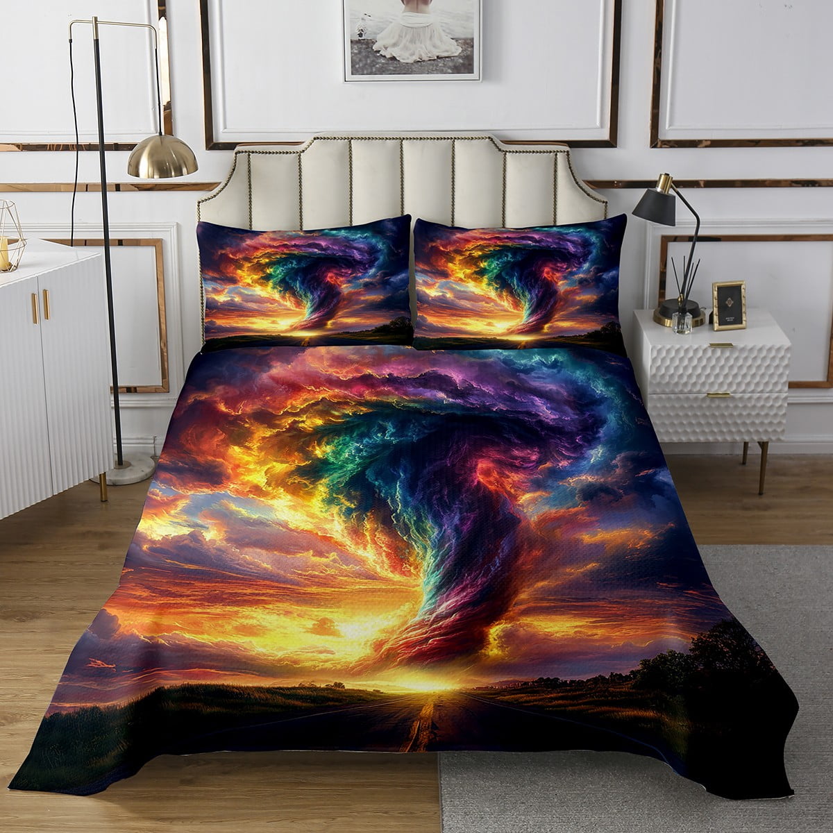 Channel Row Quilted Bedspread Tornado