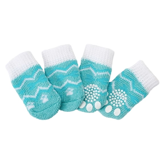 3D Toy Pet Footwear Dog Cat Socks Indoor Outdoor Use Scratch Dirt Non- Grip Design