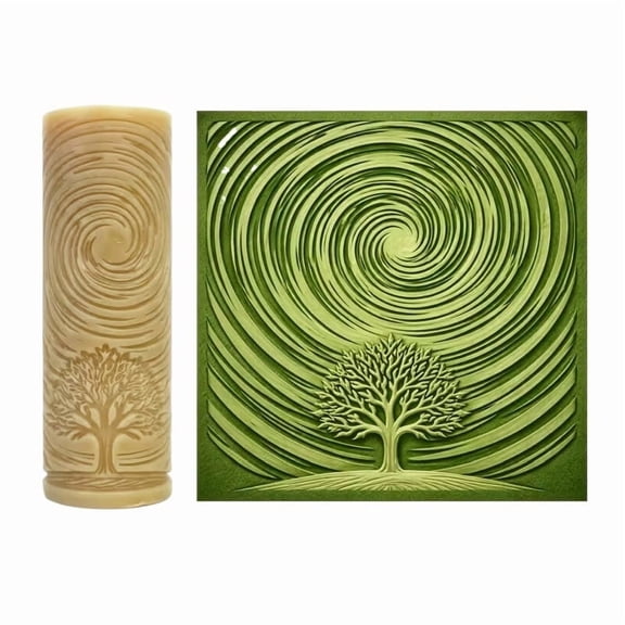 3D Tree Bark Texture Roller for Polymer Clay Ceramic Resin Wood Grain Mold Tool