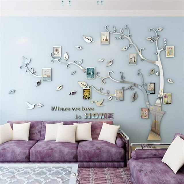 3D Tree Wall Stickers DIY Photo Frame Tree Wall Decal Family Photo