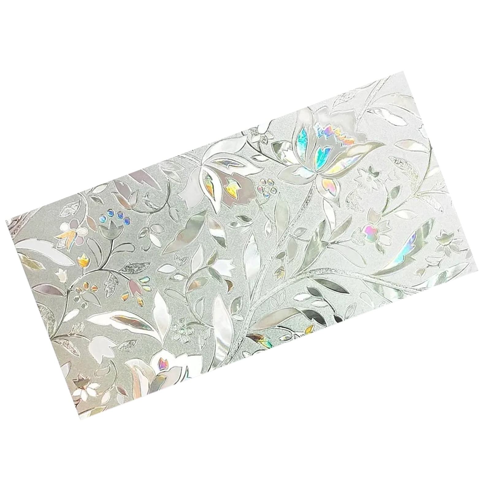 3D Tulips Window Film, Block Ultraviolet Static Decorative Window Film