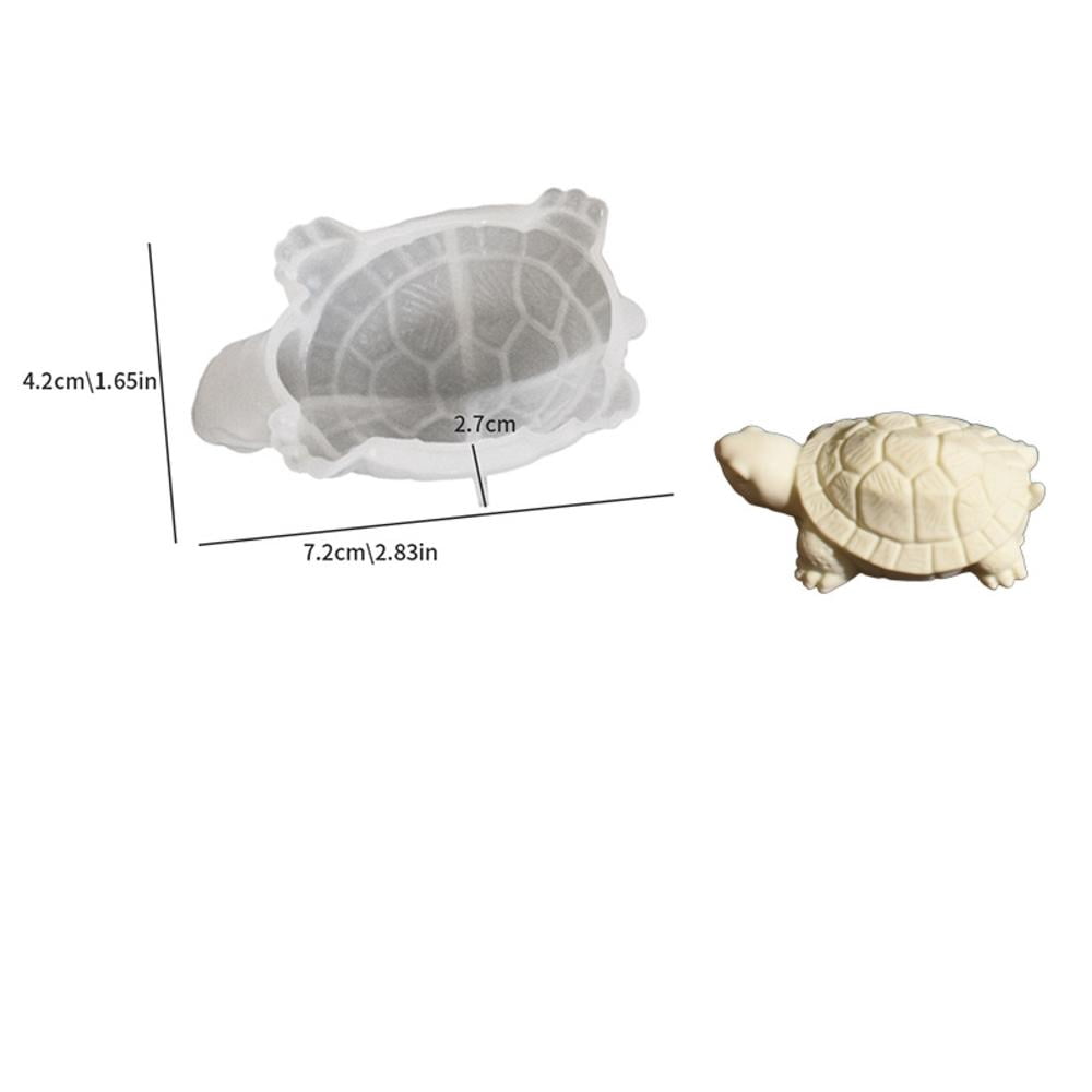 3D Turtle Mold Realistic Turtle Scented Candle Plaster Silicone Mold ...