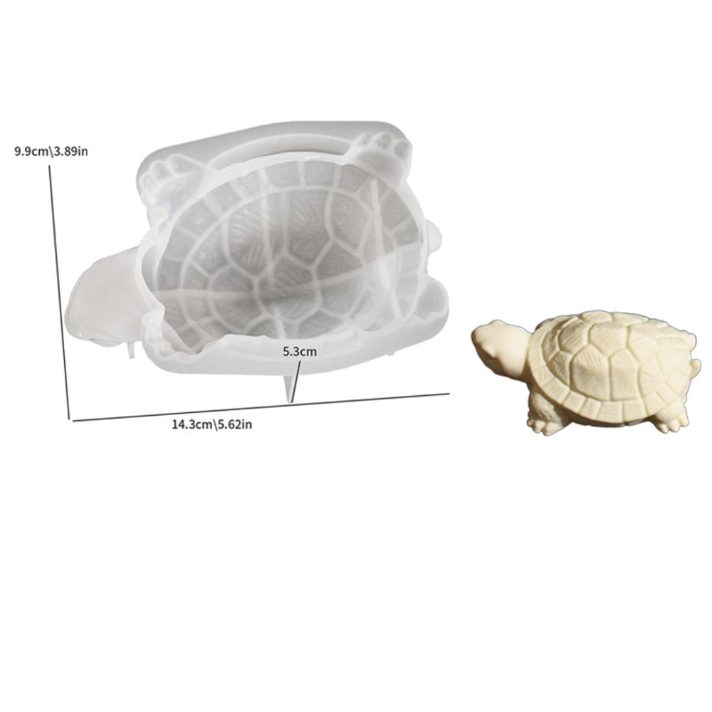 3D Turtle Mold Realistic Turtle Scented Candle Plaster Silicone Mold ...