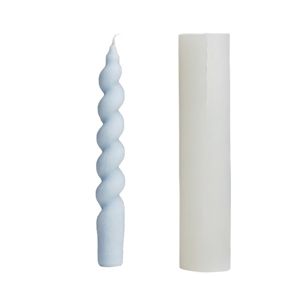 3D Twist Rod Shape Silicone Mold for Plaster Candle Making Baking Chocolate Cake Dessert Pastry Mousse Mould DIY Tools