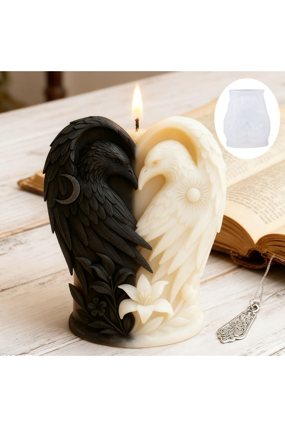 3D USA Flag Silicone Mold for Epoxy Resin - American Bald Eagle Design - DIY Craft Mold for Pendant Keychain Badge and Home Decoration Making - 1 Mold