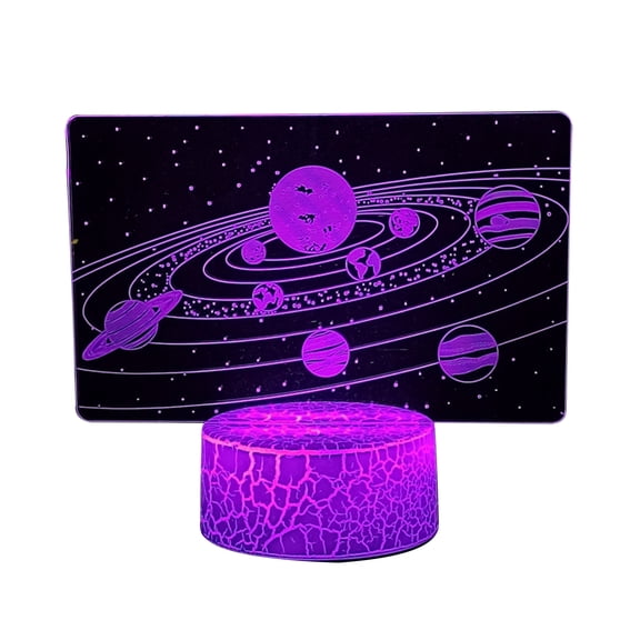 3D Universe Illusion LED Night Light 7 Colors Changing Remote Control USB Touch Table Lamp Home Bedroom Decor Kids Gift Light TAPDRA Spare Part