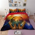 3D Universe Outer Space Theme Duvet Cover Twin King Size Quilt