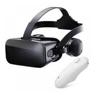3D VR Games Headset with Controller VR Virtual Reality Game System Virtual Reality Headset for Iphone Android Smart Phone(4.7- 6.7INCH Phone)