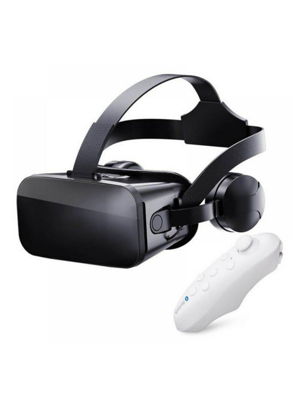 3D VR Games Headset with Controller VR Virtual Reality Game System Virtual Reality Headset for Iphone Android Smart Phone(4.7- 6.7INCH Phone)