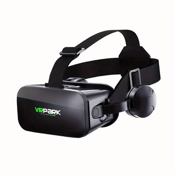 3D VR Glasses for iPhone & Android – Adjustable Dual Tube Headset with Controller