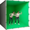 thumbnail image 1 of VR Green Screen Booth for Mixed Reality, Live Streaming, YouTube & Gaming , Professional Studio Enclosure with Sturdy Aluminum Frame , Quick Setup No Tools Needed, 1 of 10