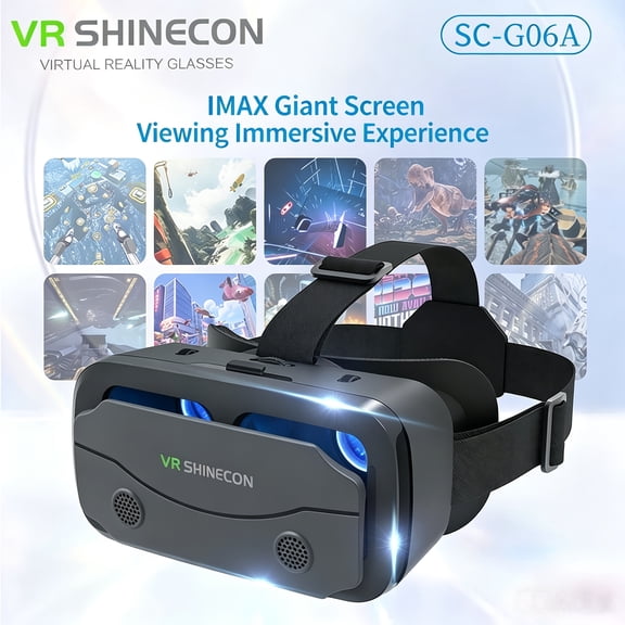3D VR Headset for iPhone & Android Phones - Immersive Virtual Reality Goggles