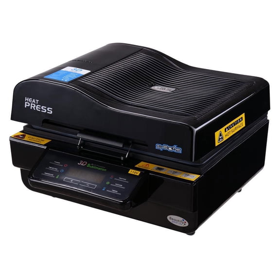 3D Vacuum Sublimation Heat Press Machine for Phone Case Mug Printing with Rubber Clamp 110V