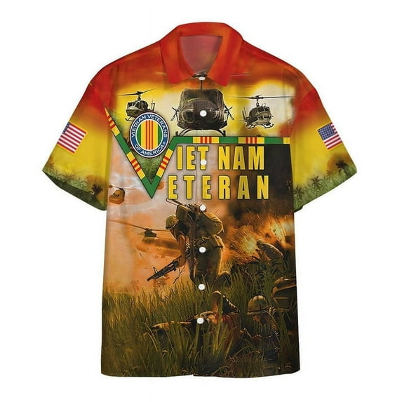 Vietnam Veteran 3D Custom Hawaiian Shirt Short Sleeve