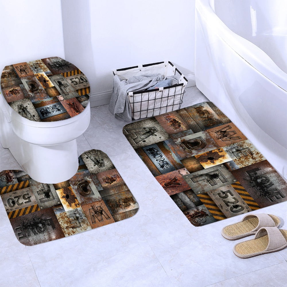 3D Vintage Steampunk Clocks and Gears Bathroom Shower Curtain Set ...